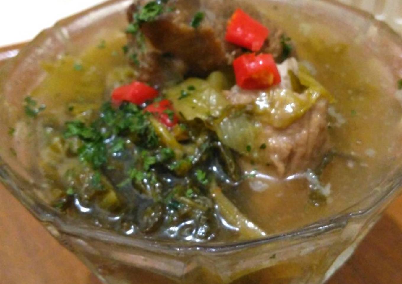 Sup Baikut/Ayam Sawi Asin