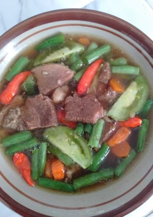 Foto resep Asem asem daging buncis