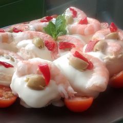 A picture of Stuffed eggs.
