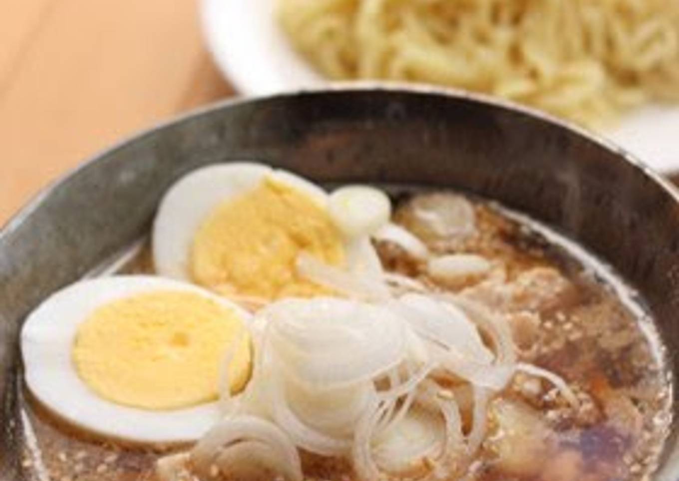 [Easy] Tsukemen (Noodles with Dipping Sauce) with Instant Ramen