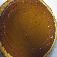 A picture of Kassanis sweet potato pie.