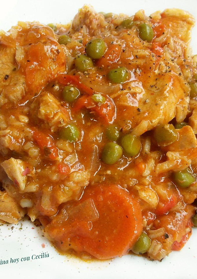 Una foto de Arroz con pollo