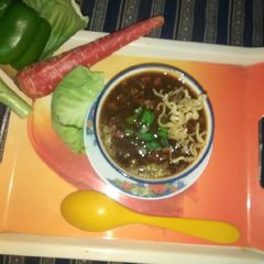 A picture of Manchow soup.