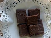 A picture of fudge with liquor