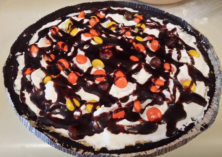 Recipe of Ultimate Reeses pieces peanut butter pie