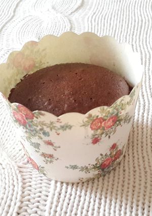 A picture of Nutella stuffed chocolate cupcakes.