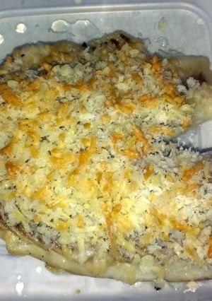 A picture of Parmesan encrusted tilapia.