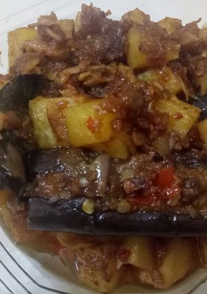 Foto resep Kentang terong teri balado pedes ndess special anak kosan