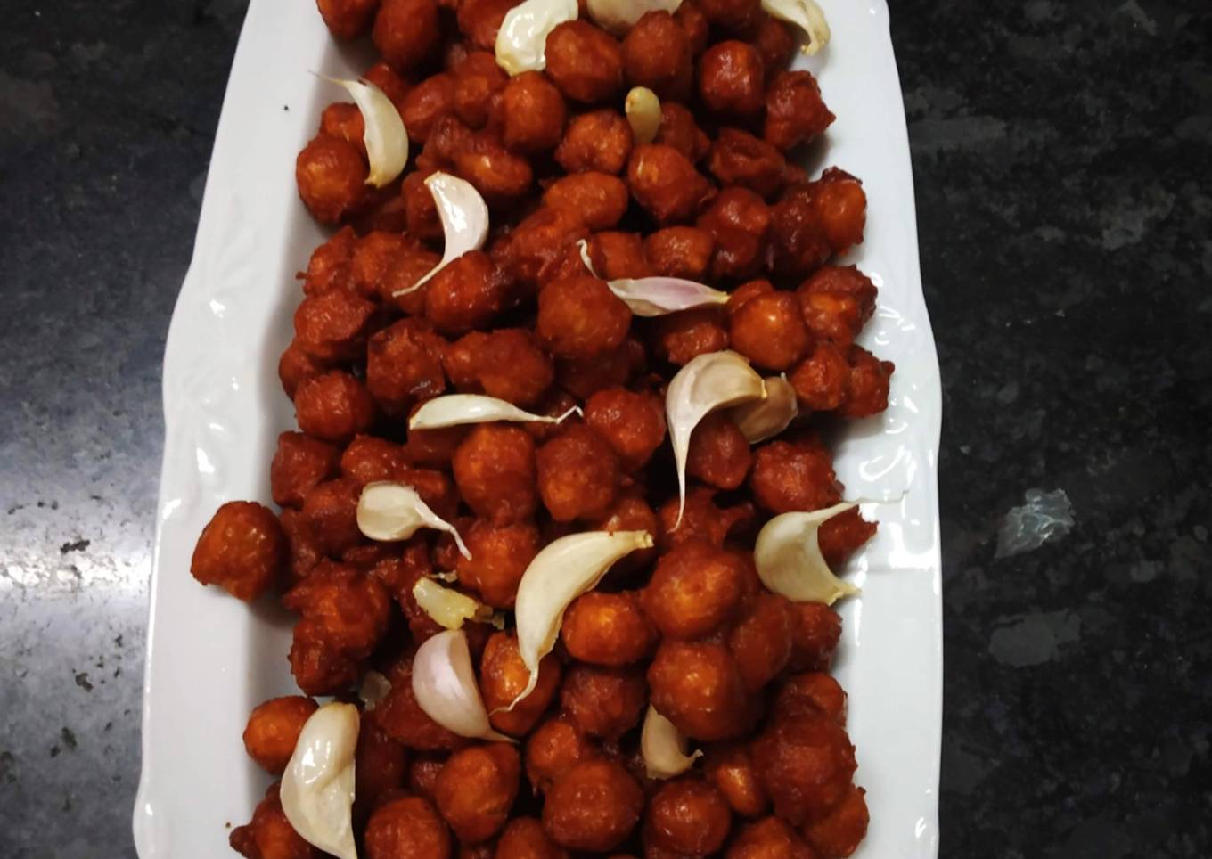 Dhaba Style Schezwan Kabuli Chana Fry
