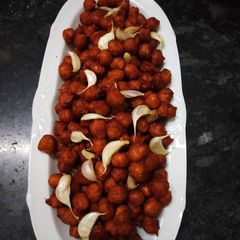 A picture of Dhaba Style Schezwan Kabuli Chana Fry.