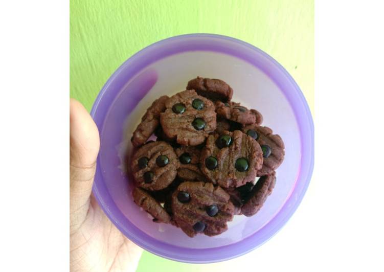 Cara Gampang Menyiapkan 29. Cookies Coklat Teflon, Sempurna