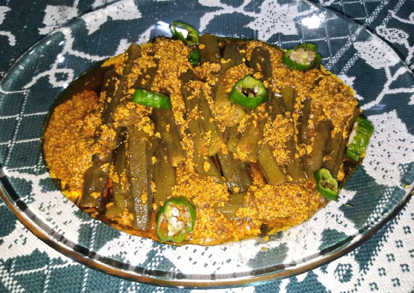 Stuffed Curried Okra