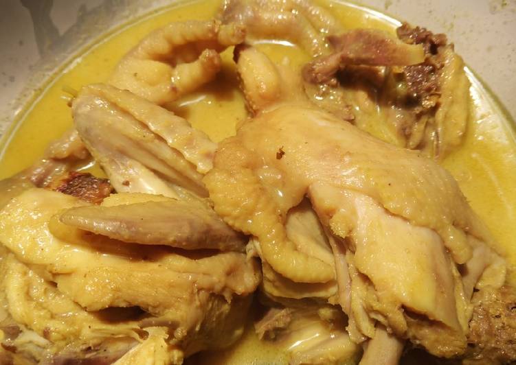 Bagaimana membuat Opor ayam pejantan fiber creme masakan rumahan simple
