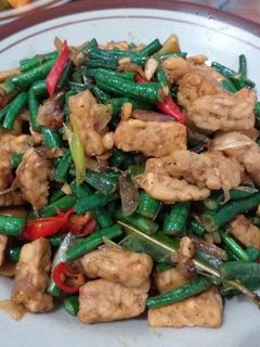 Foto resep Oseng tempe kacang panjang