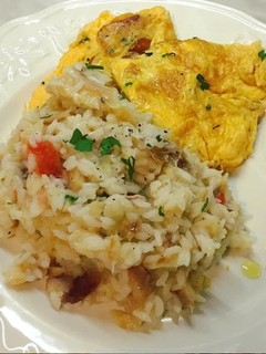 Foto de Arroz de Bacalhau com Tortilha à minha moda