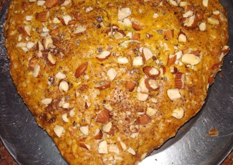 Recipe: Delicious Heart shaped Orange almond cake