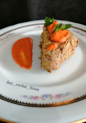 Una foto de Pastel de lentejas