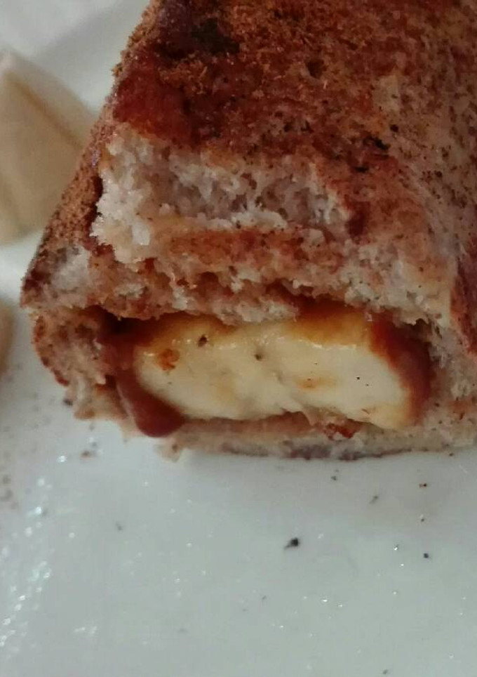 Una foto de Rollito de dulce de leche y plátano