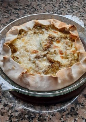 Una foto de Tarta de Brócoli y Queso