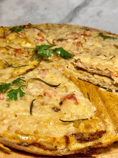 Hình của món Trứng Nướng Phô Mai Thịt Bằm - Cheesy Milky Baked Egg.