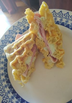 Una foto de Masa neutra para waffles sin gluten