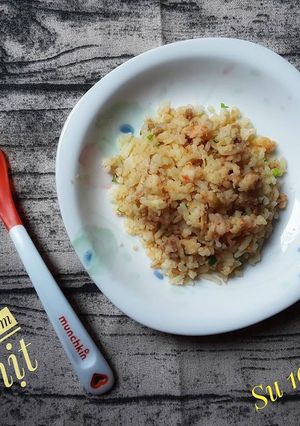 Hình của món Cơm trứng chiên tôm thịt - ăn dặm cho bé.