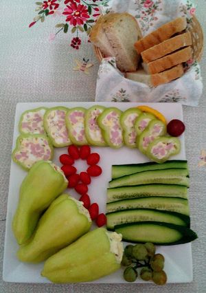 Töltött paprika (hidegtál) recept fotója
