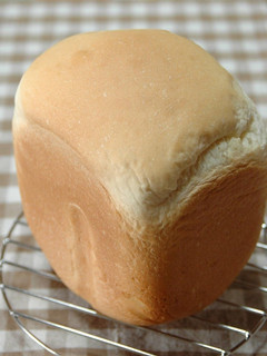 A picture of Quick-Baked Milk Bread Loaf in a Bread Maker.