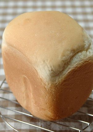 A picture of Quick-Baked Milk Bread Loaf in a Bread Maker.