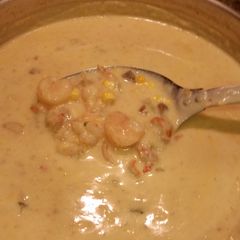 A picture of Shrimp, Crawfish, And Corn Stew.