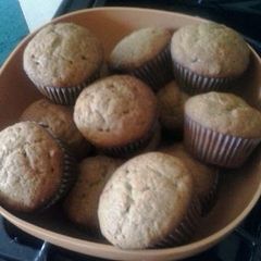 Easy banana bread cup cakes A picture of Easy banana bread cup cakes.