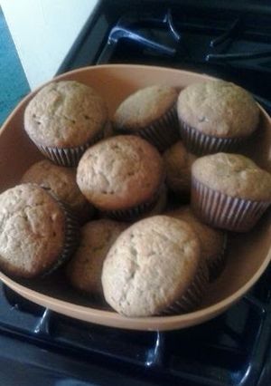 A picture of Easy banana bread cup cakes.