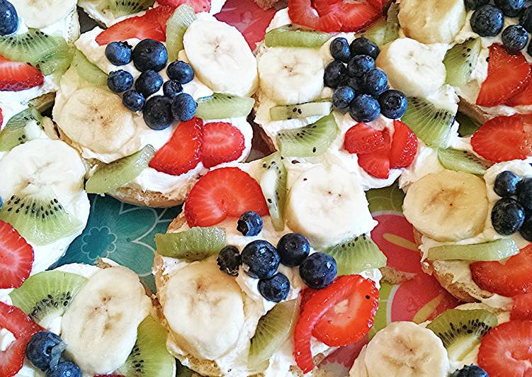 Doughnut Fruit Pizzas