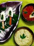 Idli Kulfi with Pumpkin Sambhar Platter