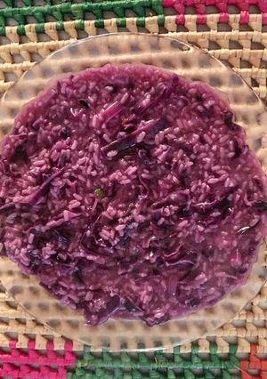 Foto di Risotto al cavolo rosso