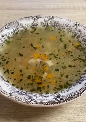 Tárkonyos csirkeragu leves recept fotója