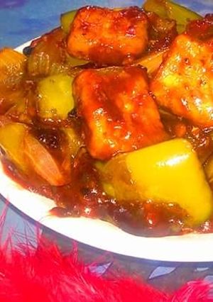चिली पनीर (Chilli Paneer recipe in Hindi) रेसिपी मुख्य फोटो