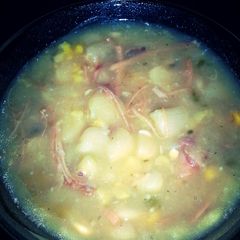 A picture of spicy smoked lima beans.