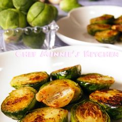 A picture of Butter Grilled Brussels Sprouts.