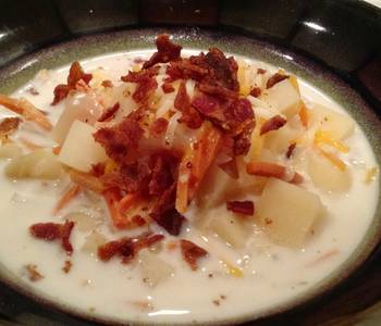 Popular Cuisine Potato cheddar soup Yummy