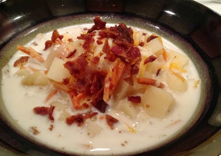 Step-by-Step Guide to Make Homemade Potato cheddar soup