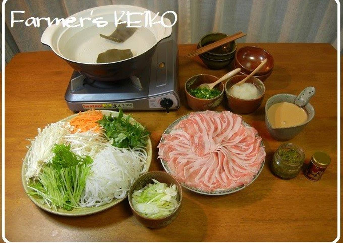 [Farmhouse Recipe] Shabu-Shabu with Shredded Vegetables
