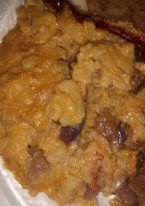 A picture of Cheesy potatoes.