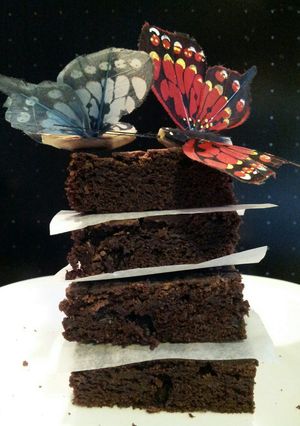 A picture of AMIEs COCOA Brownies.