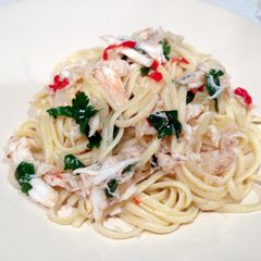 A picture of Crab Linguine.