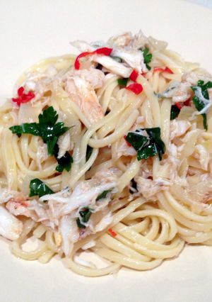 A picture of Crab Linguine.