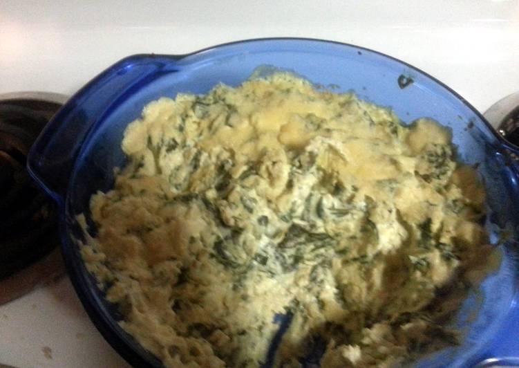 How to Prepare Favorite spinach and artichoke with shredded chicken