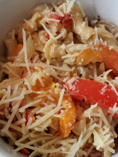 A picture of Cajun sweet pepper pasta.