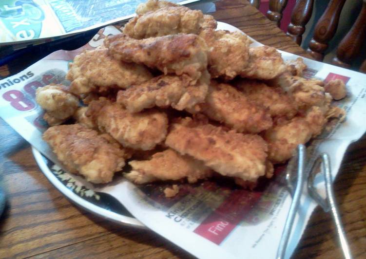 Steps to Make Any-night-of-the-week crispy chicken tenders