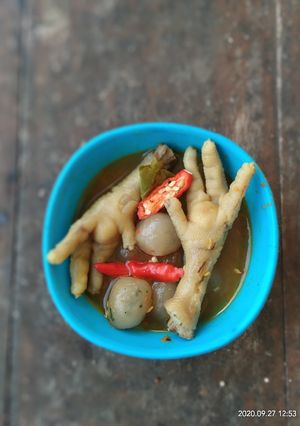 Foto resep Cilok ceker sambel kuah pedass